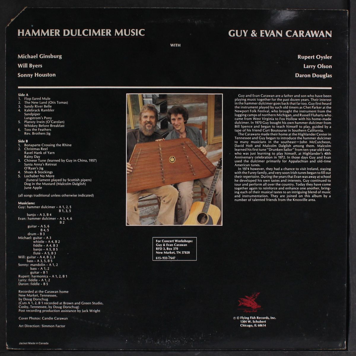 appalachian & irish tunes on hammer dulcimer by GUY & EVAN CARAWAN