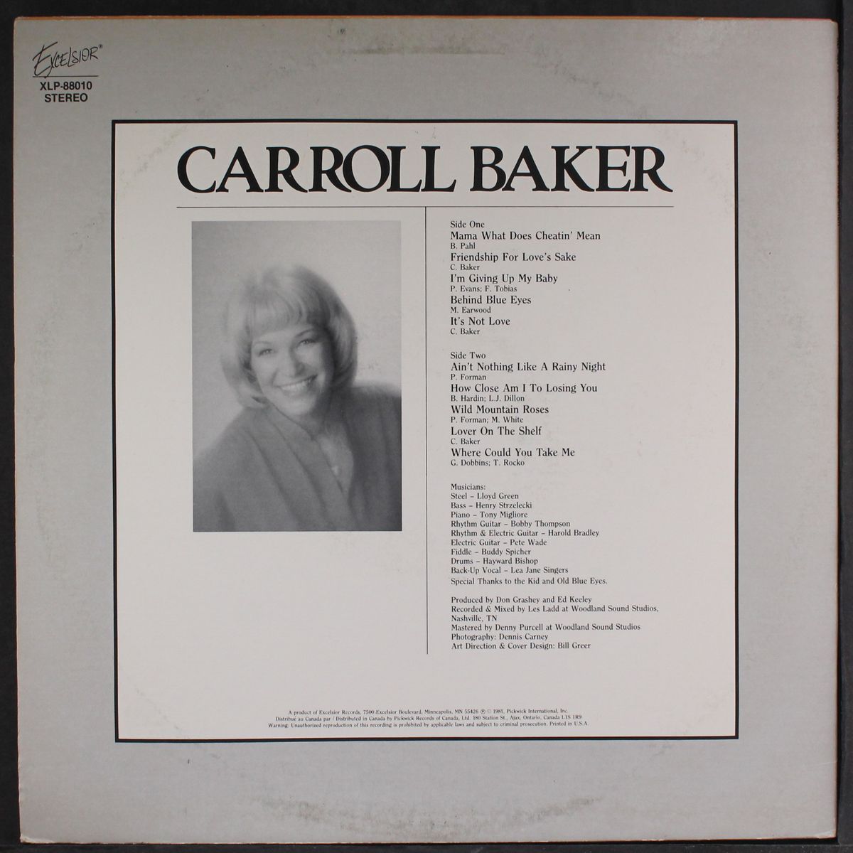 carroll baker by CARROLL BAKER