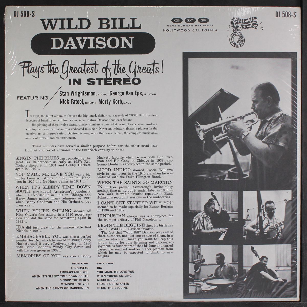 plays the greatest of the greats! by WILD BILL DAVISON
