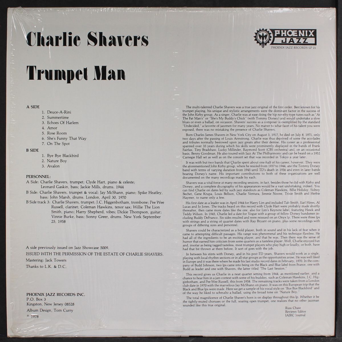 trumpet man by CHARLIE SHAVERS