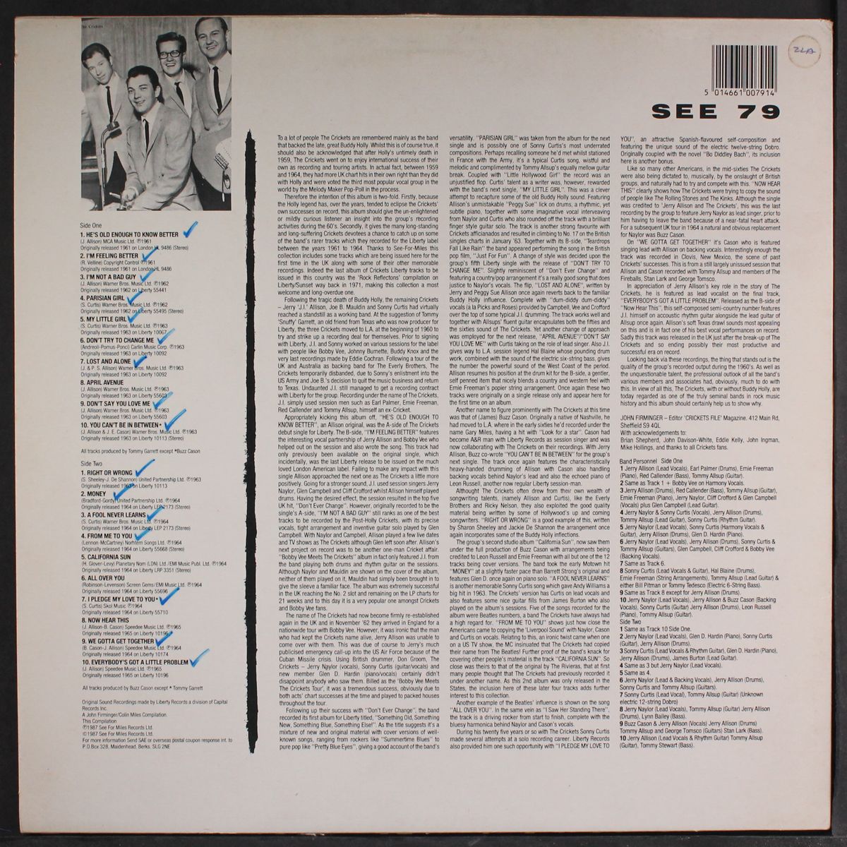 file 1961-1965 by CRICKETS