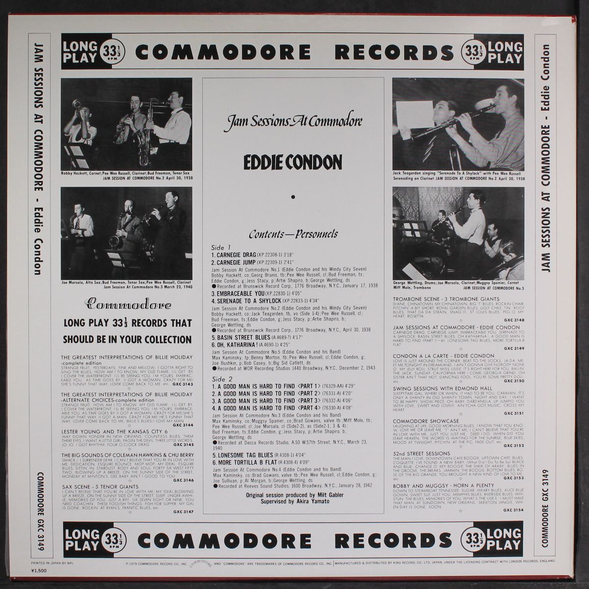 jam sessions at commodore by EDDIE CONDON