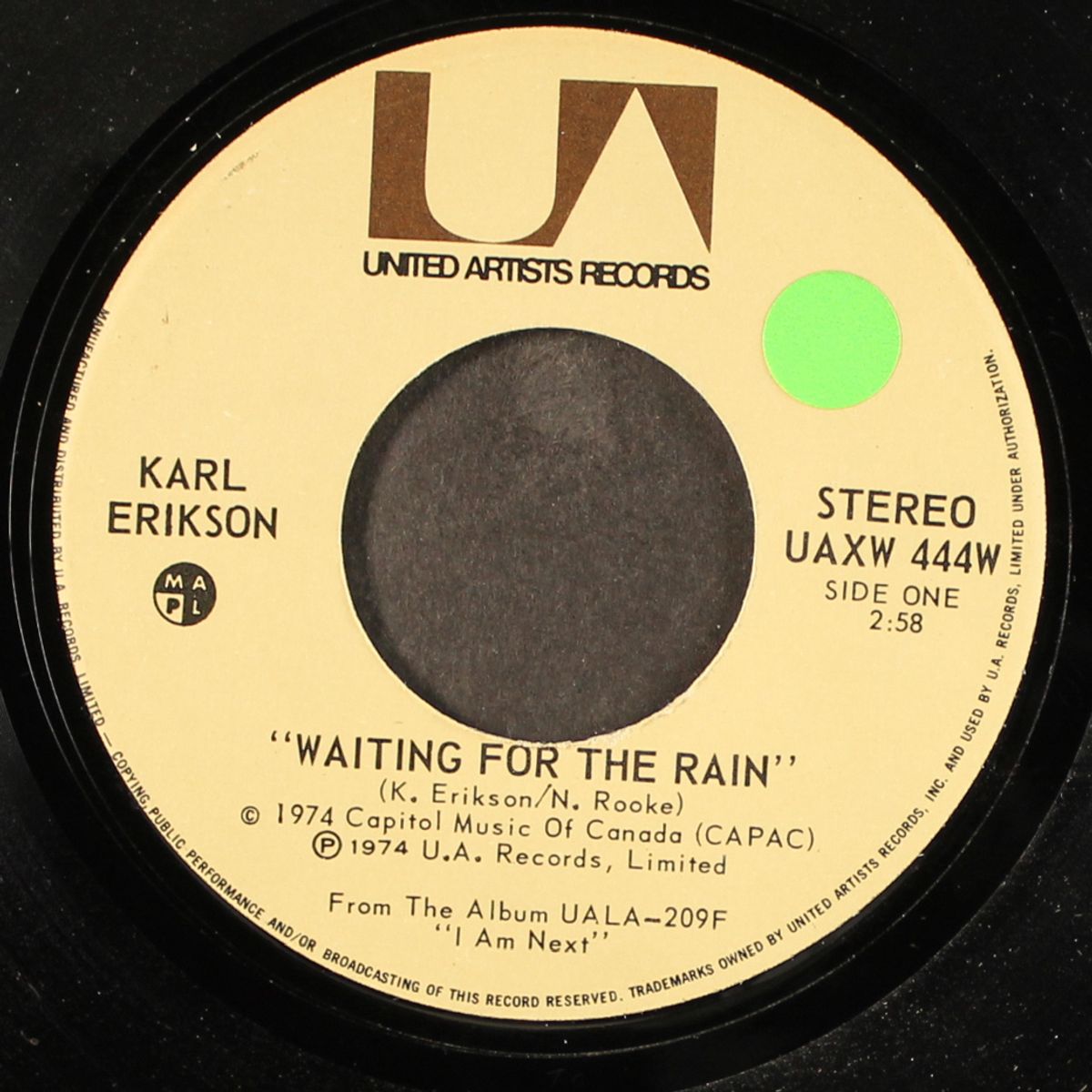 waiting for the rain / it could have been beautiful by KARL ERIKSON