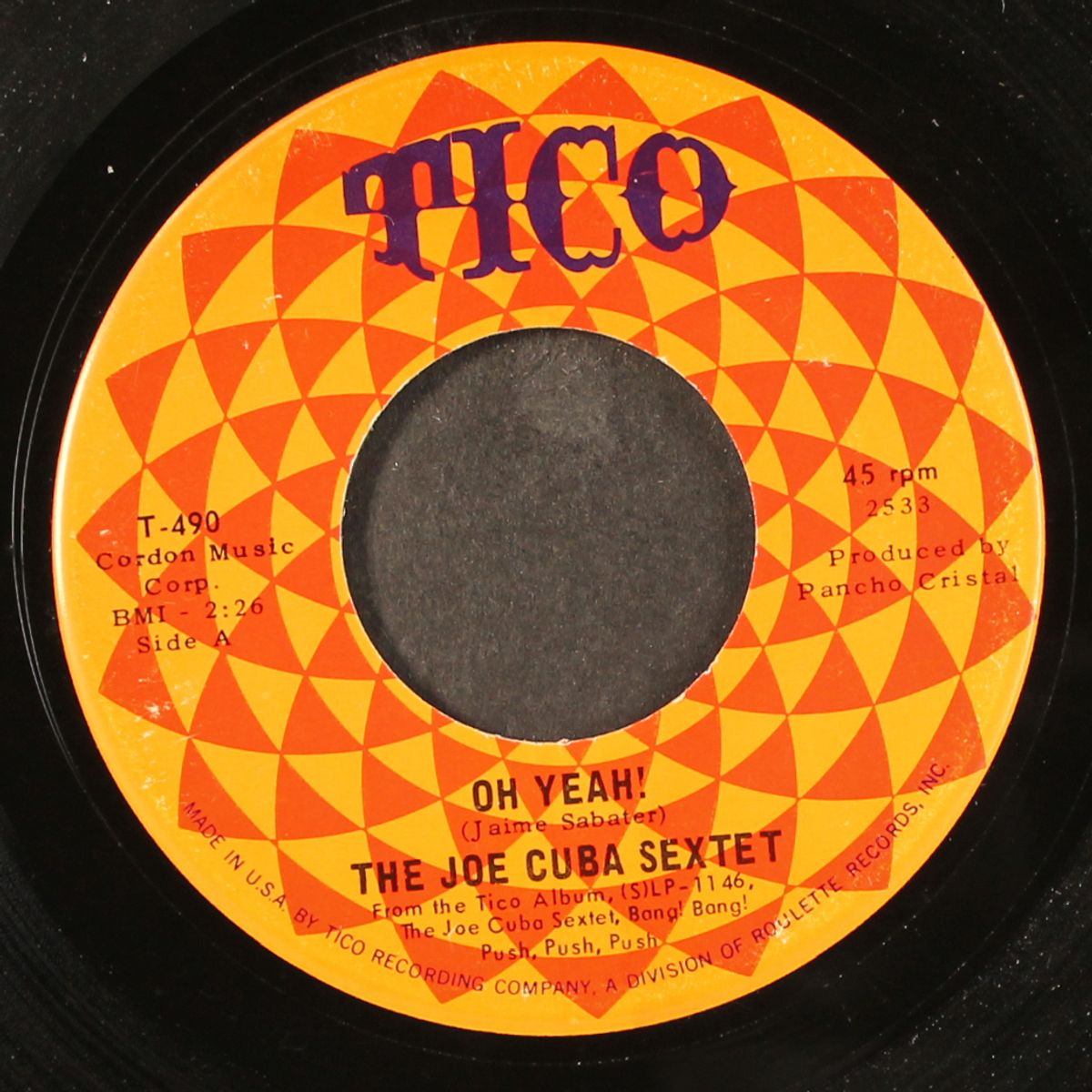 oh yeah! / sock it to me by JOE CUBA