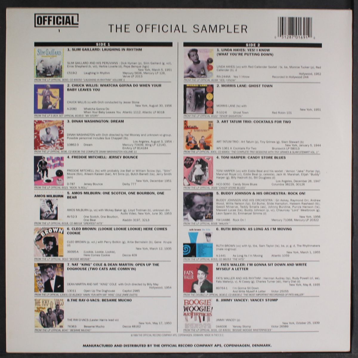 the official sampler by VARIOUS