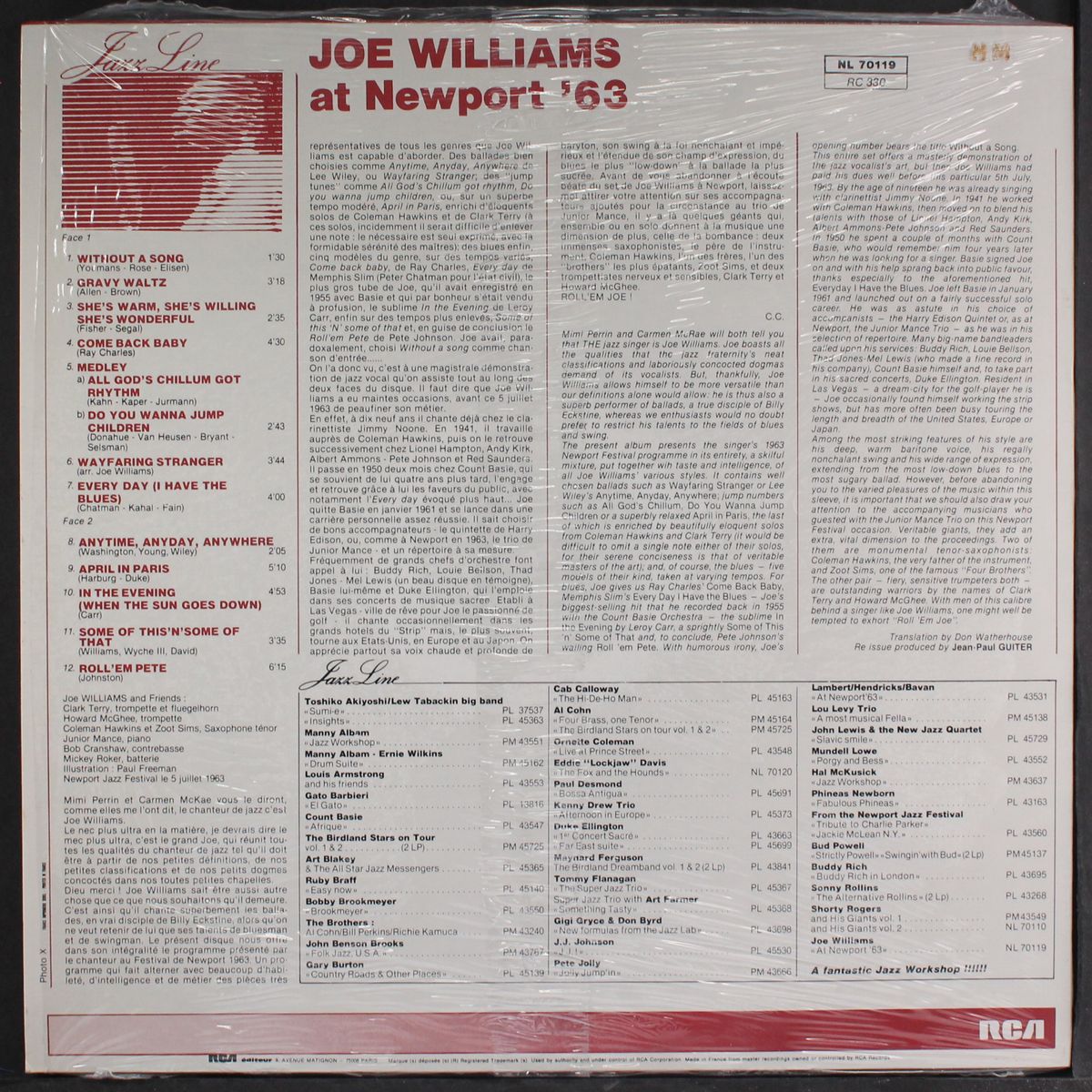 at newport '63 by JOE WILLIAMS