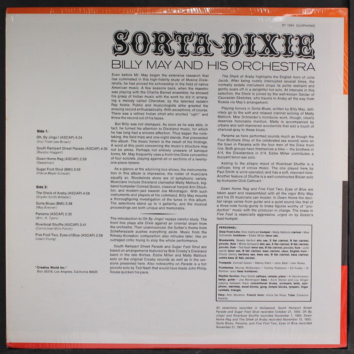 sorta-dixie by BILLY MAY