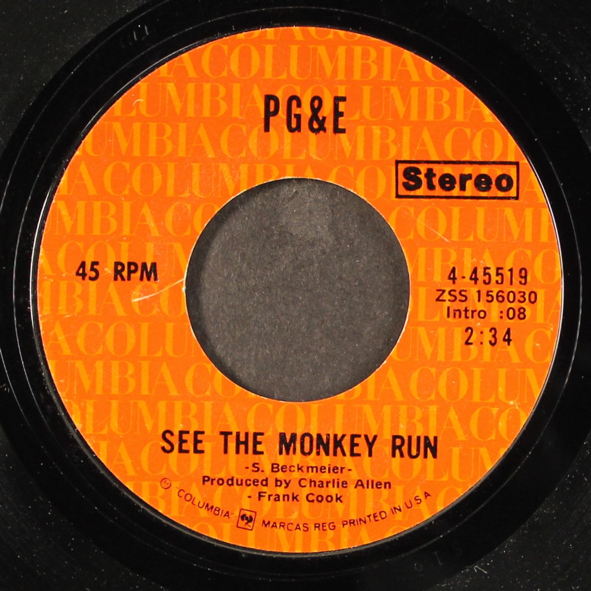thank god for you baby / see the monkey run by PG & E