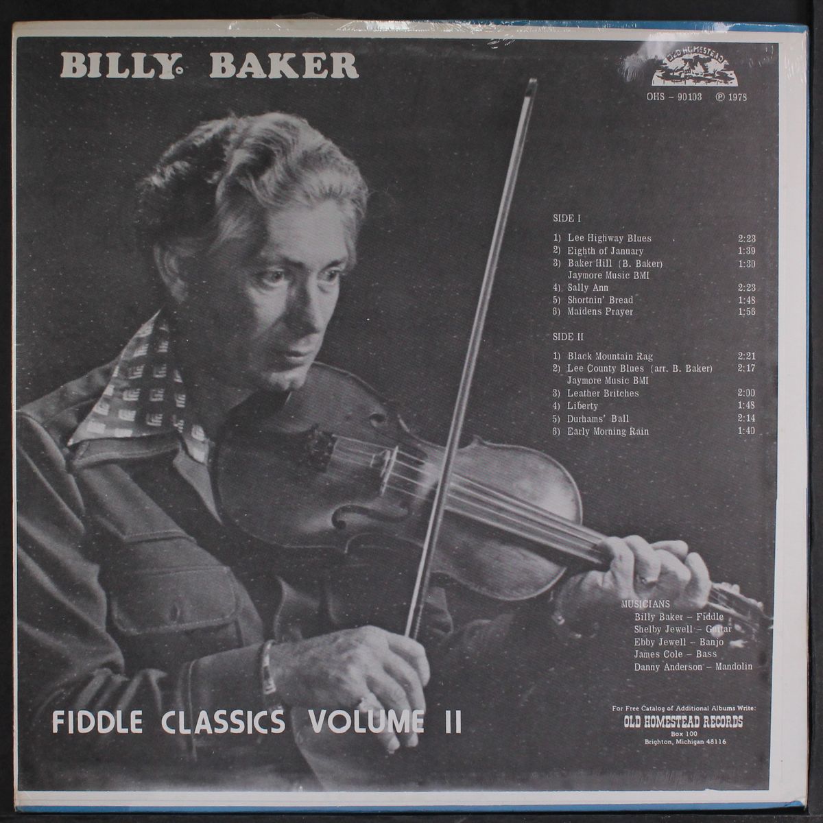 fiddle classics, vol. 2 by BILLY BAKER