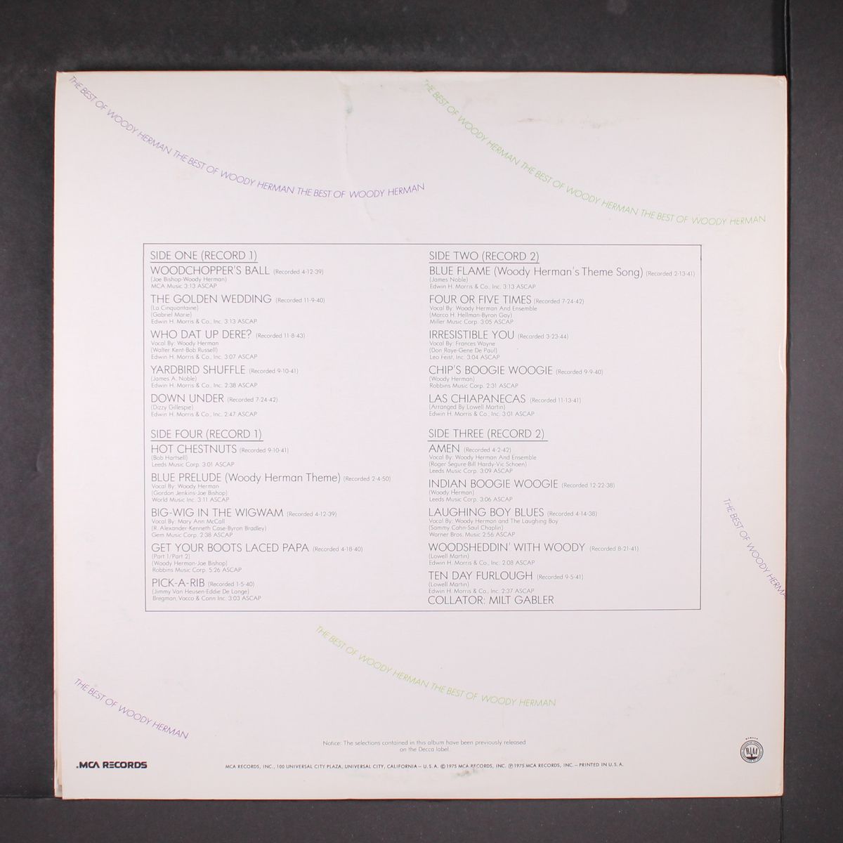 best of by WOODY HERMAN