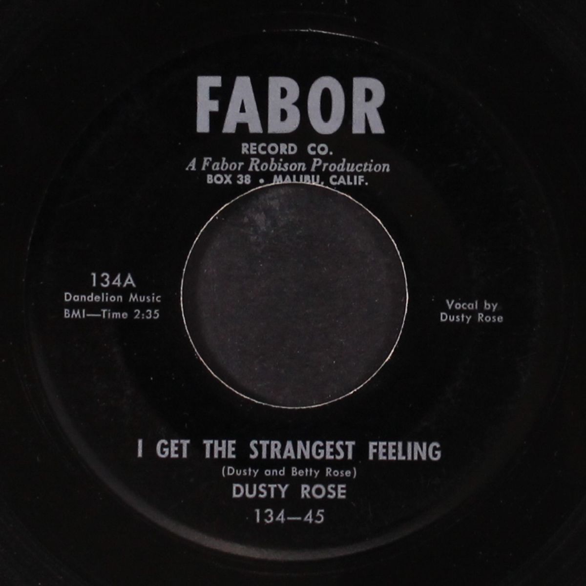 hula rock / i get the strangest feeling by DUSTY ROSE