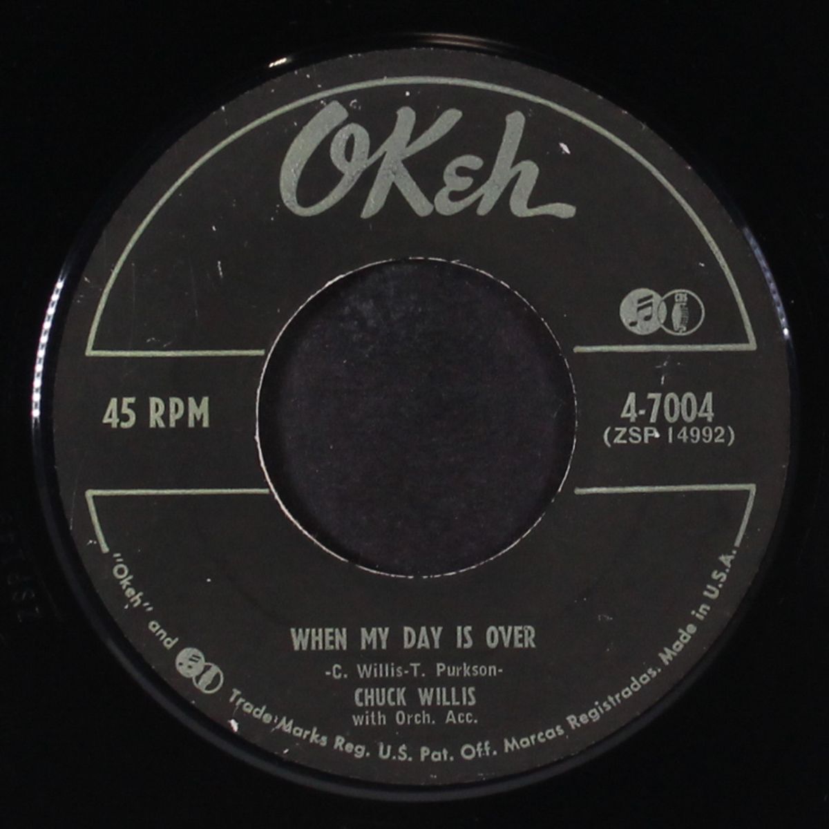 my baby's coming home / when my day is over by CHUCK WILLIS