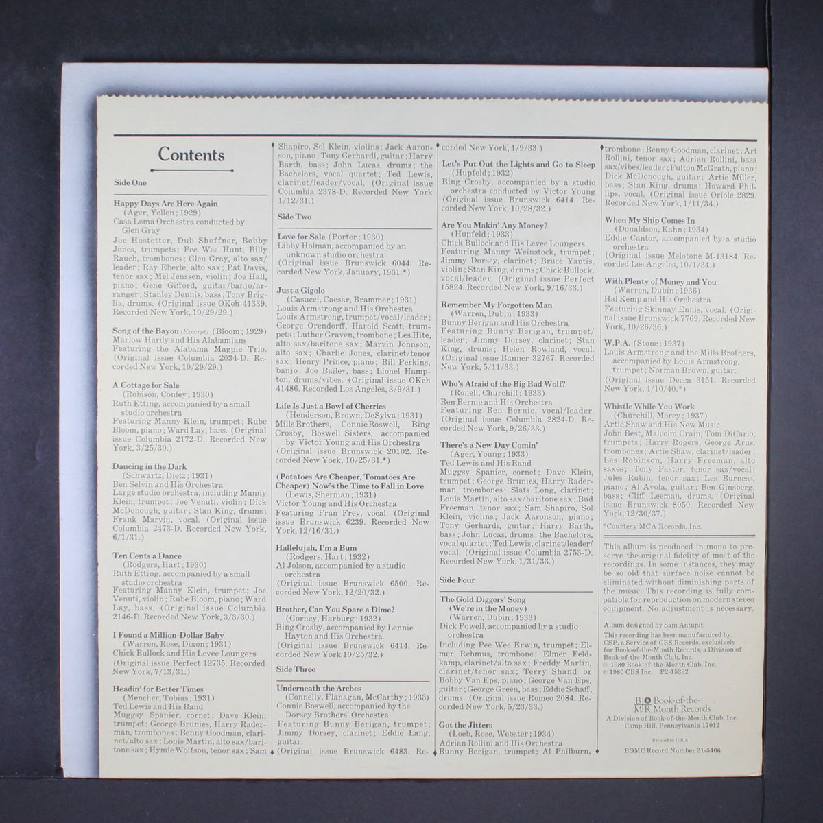 songs of the depression by VARIOUS