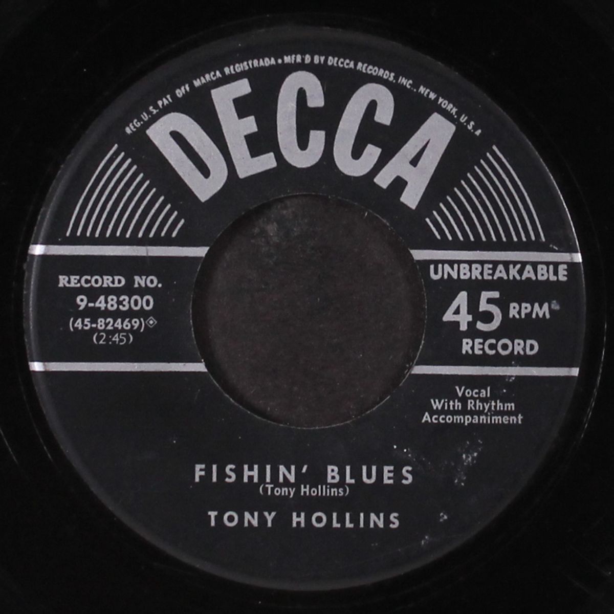 fishin' blues / i'll get a break by TONY HOLLINS