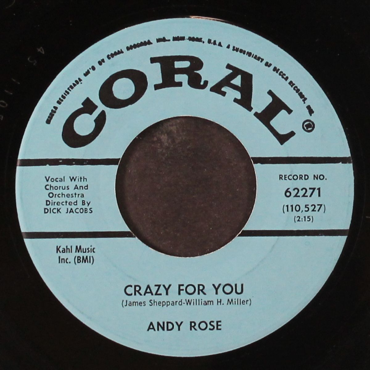 this is the nite / crazy for you by ANDY ROSE