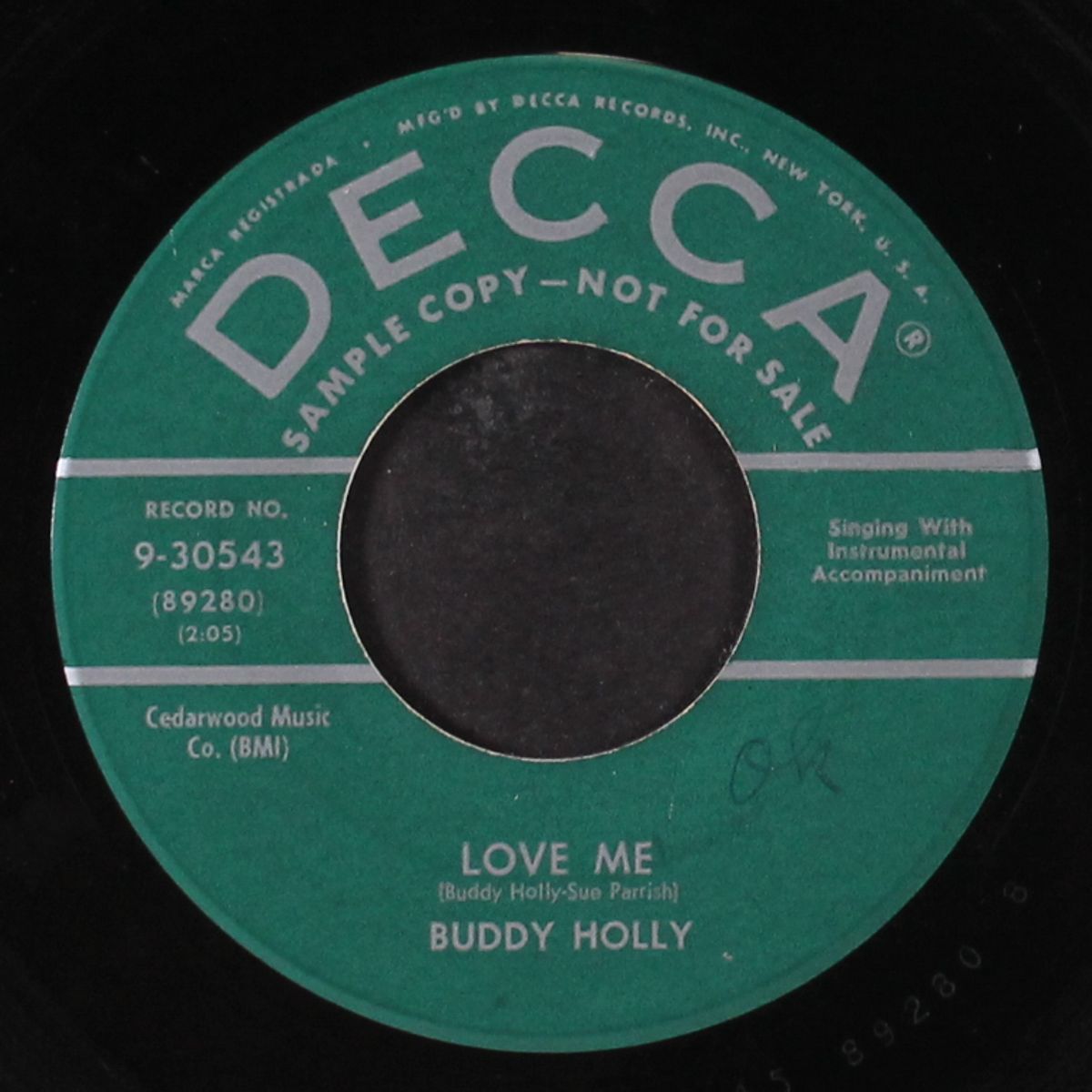 love me / you are my one desire by BUDDY HOLLY