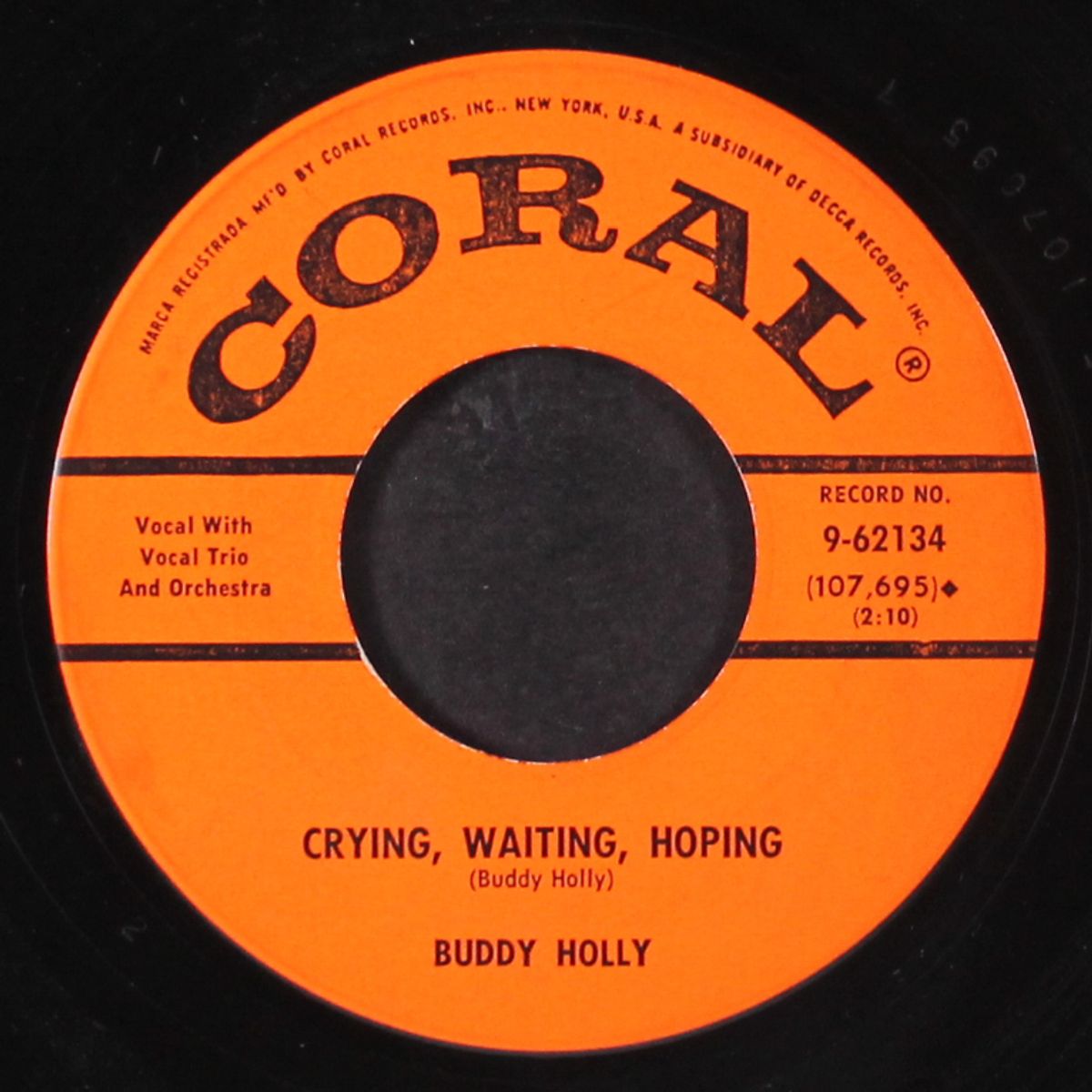 peggy sue got married / crying, waiting, hoping by BUDDY HOLLY