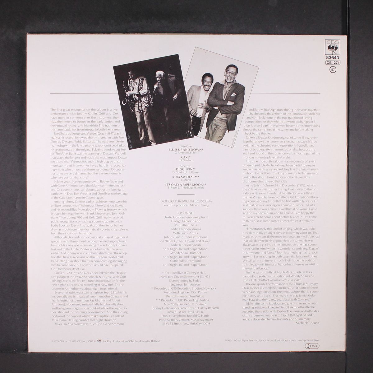 great encounters by DEXTER GORDON