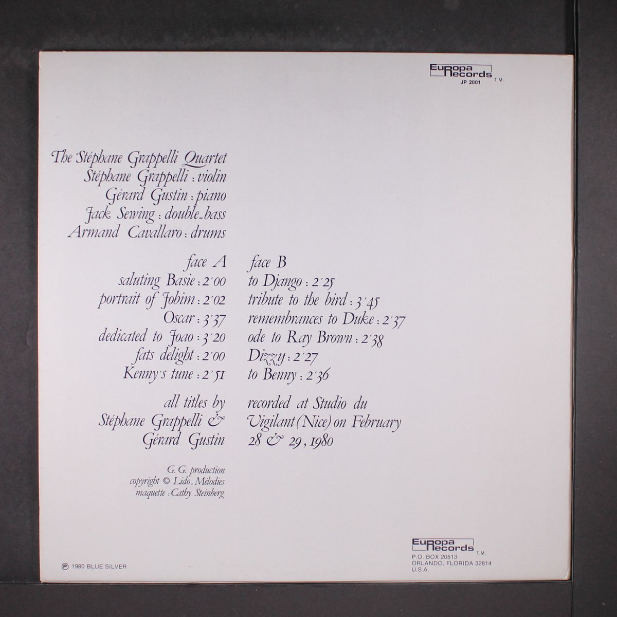 tribute to by STEPHANE GRAPPELLI