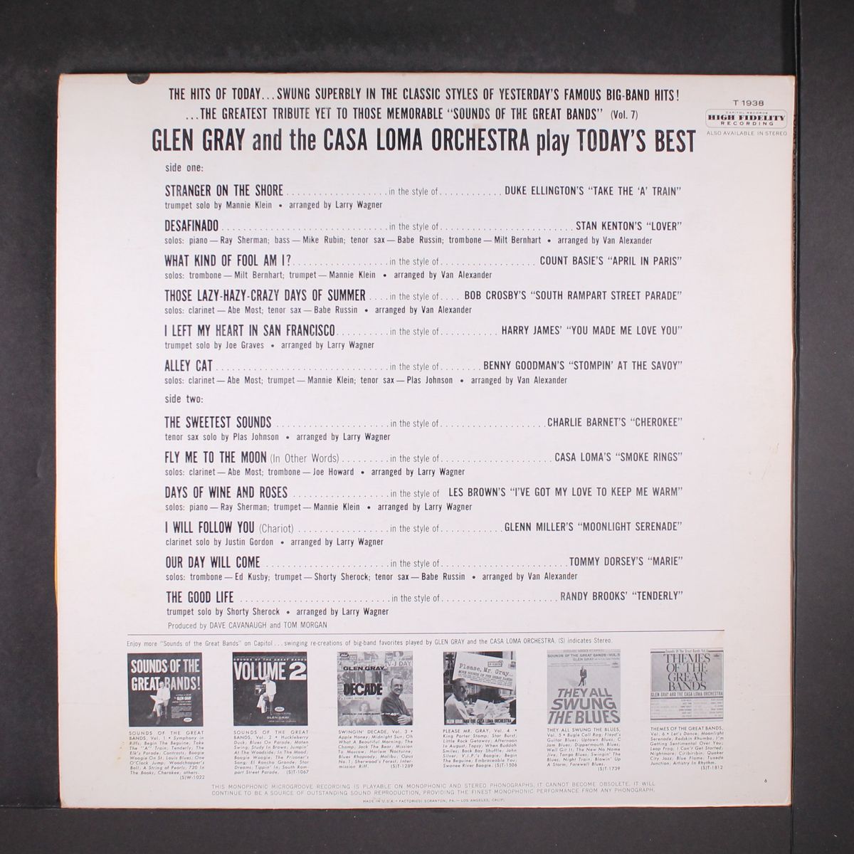 sounds of the great bands, vol. 7 by GLEN GRAY