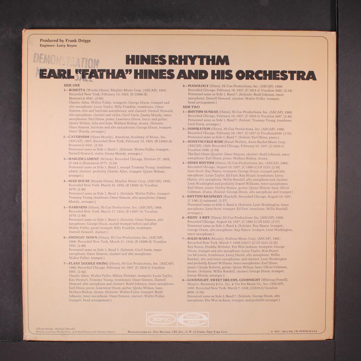 hines rhythm by EARL HINES
