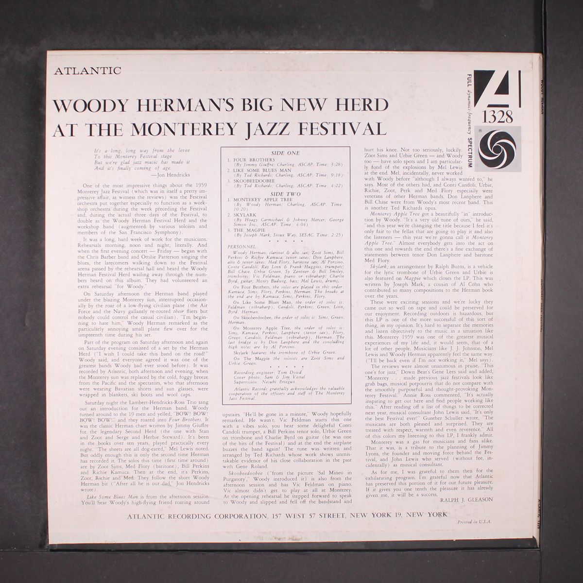 at the monterey jazz festival by WOODY HERMAN
