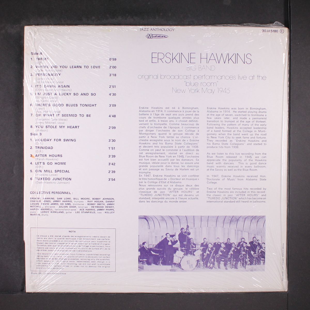 original broadcast performances live at the "blue room", new york may 1945 by ERSKINE HAWKINS