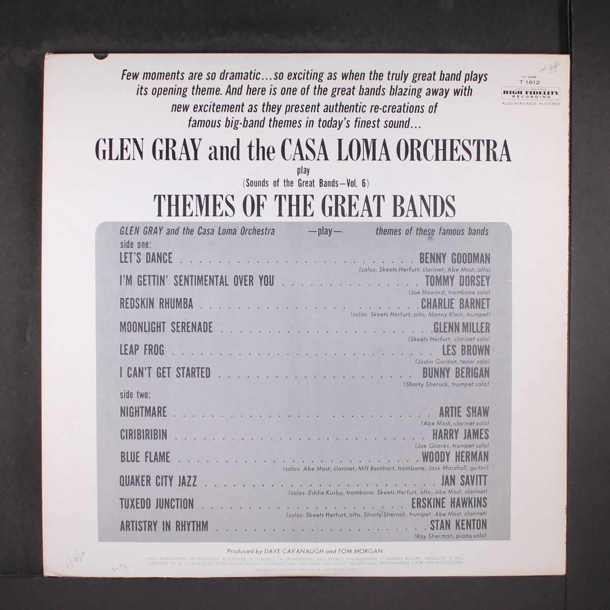themes of the great bands by GLEN GRAY