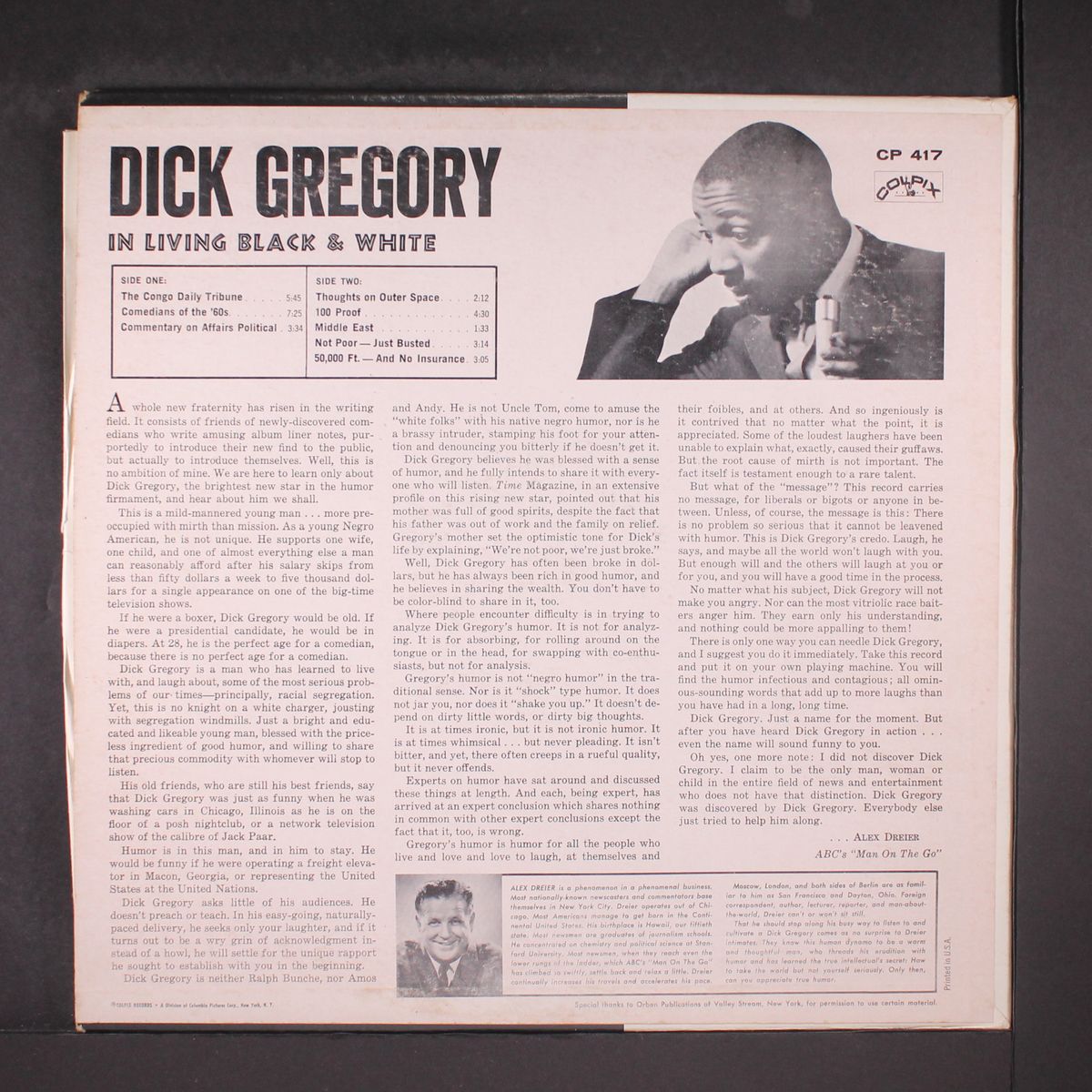 in living black and white by DICK GREGORY