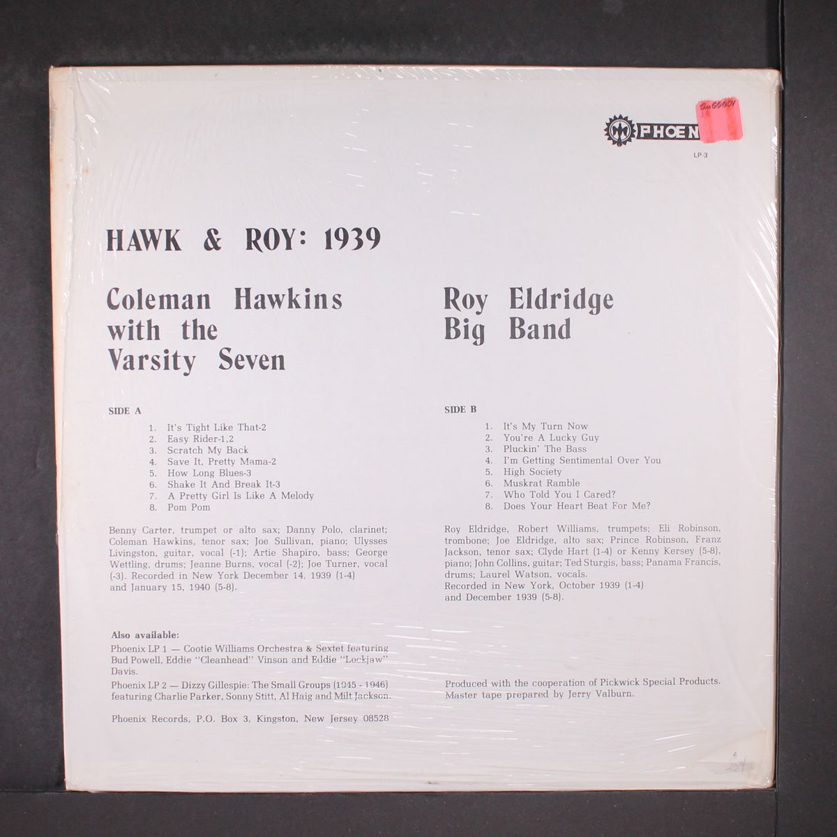 hawk & roy: 1939 by COLEMAN HAWKINS & ROY ELDRIDGE