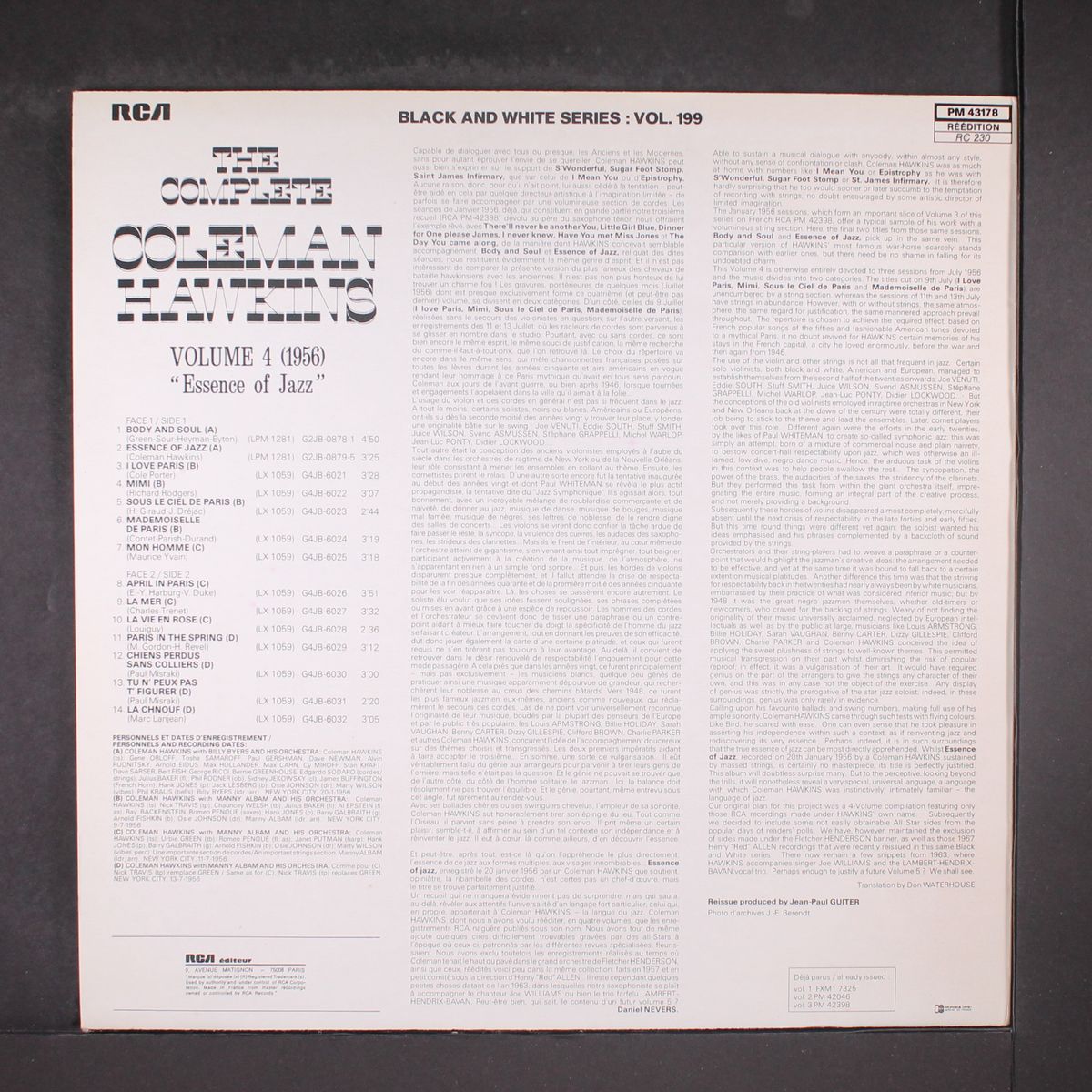essence of jazz vol. 4 1956 by COLEMAN HAWKINS