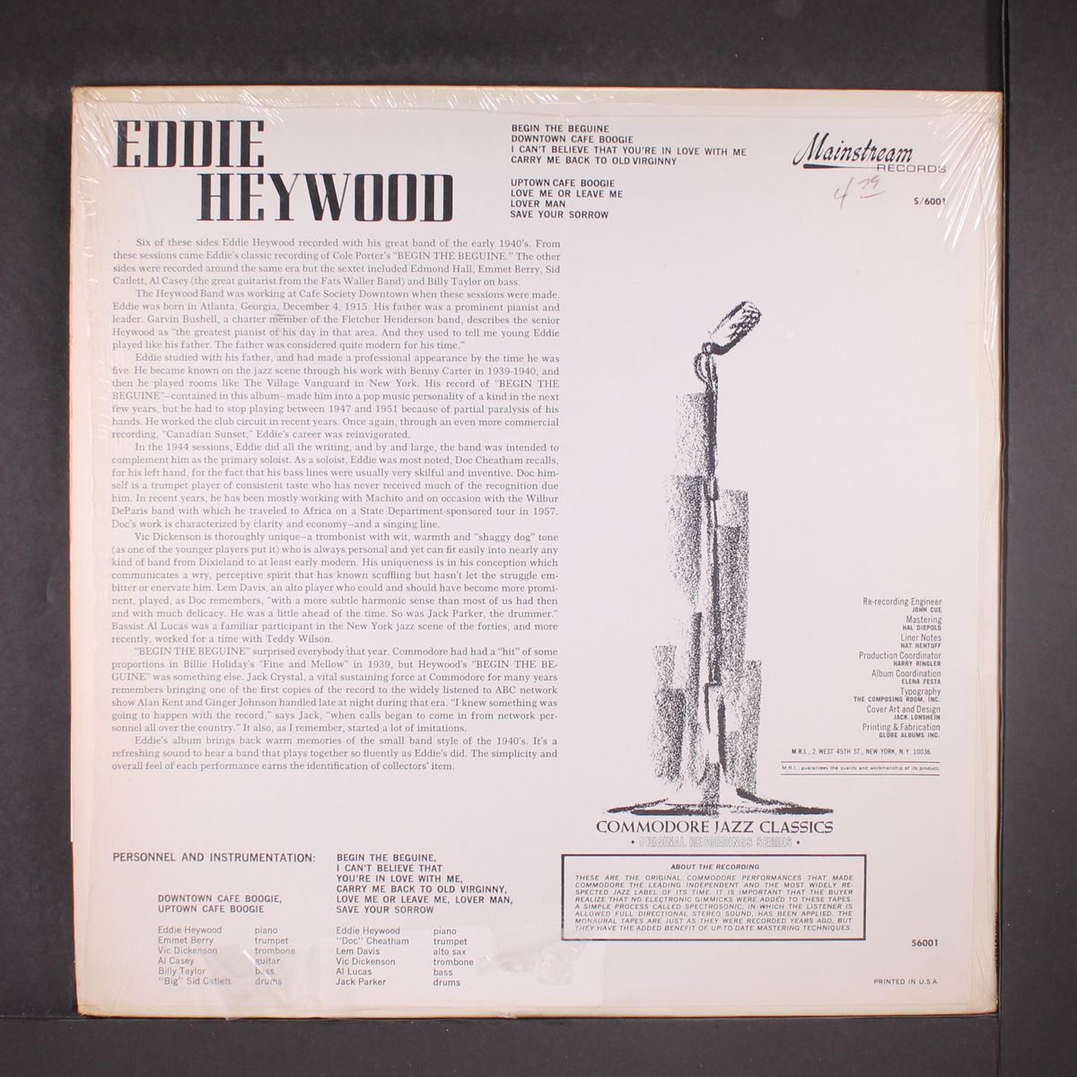 begin the beguine by EDDIE HEYWOOD