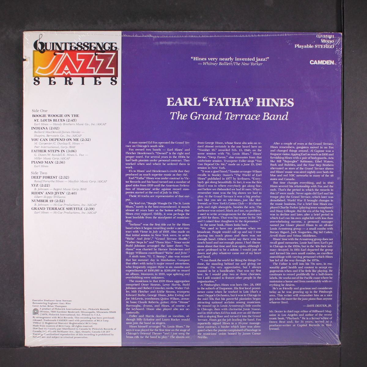grand terrace band by EARL HINES