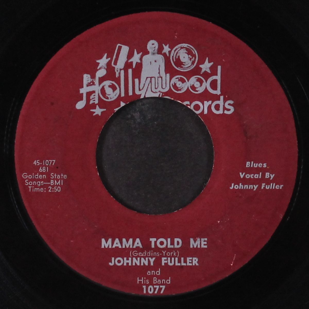 too late to change / mama told me by JOHNNY FULLER