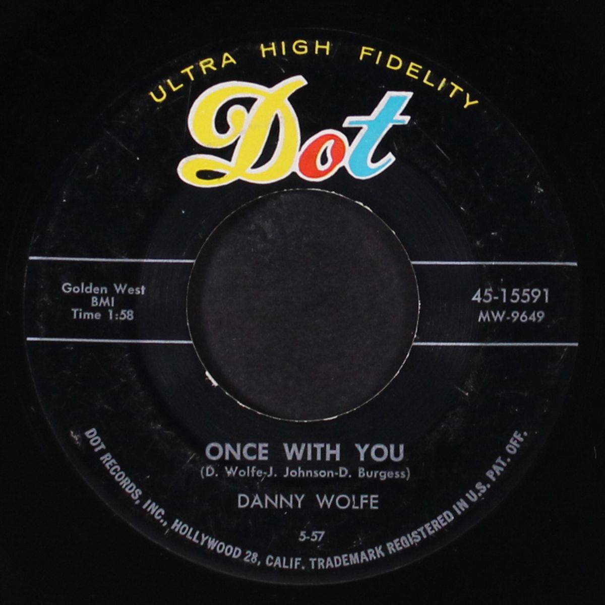 pretty blue jean baby / once with you by DANNY WOLFE