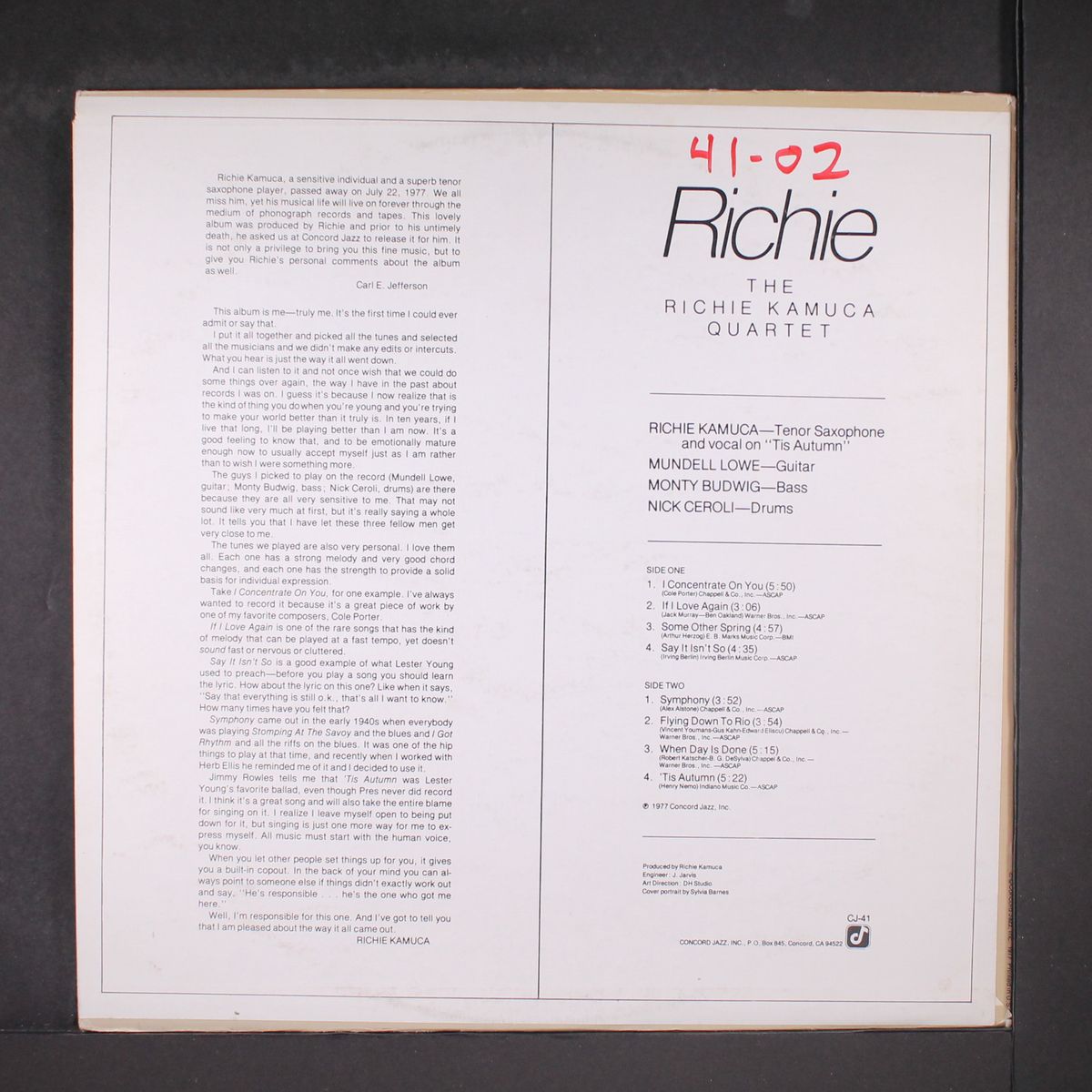 richie by RICHIE KAMUCA