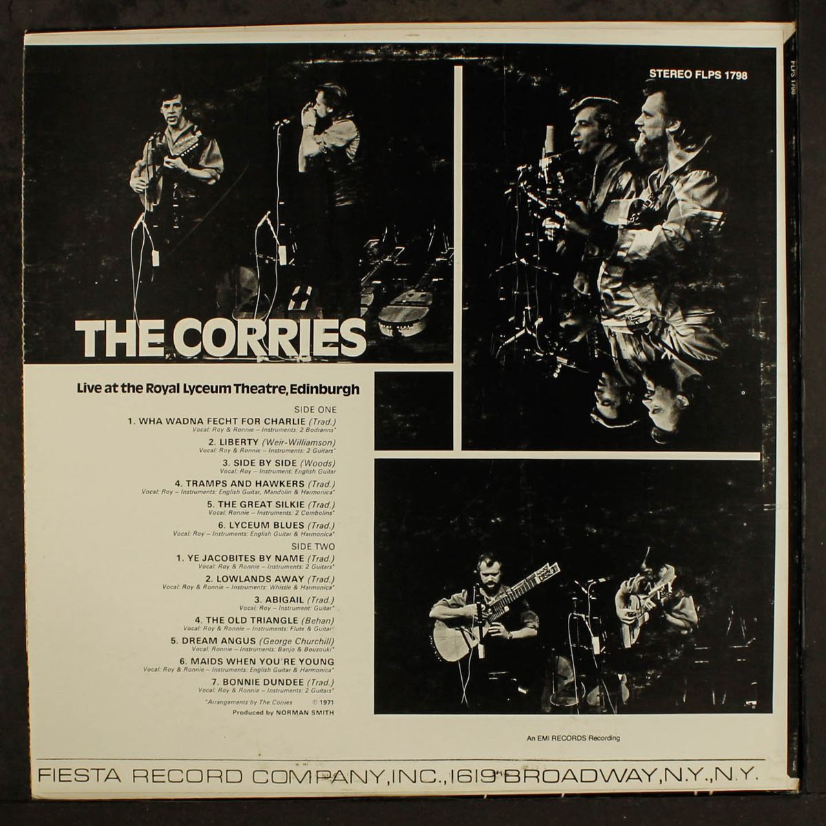 live at the royal lyceum theatre, edinburgh by CORRIES