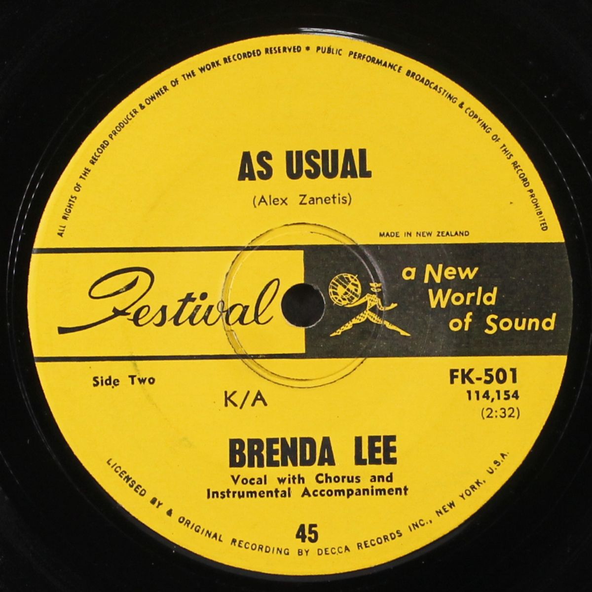 lonely lonely lonely me / as usual by BRENDA LEE