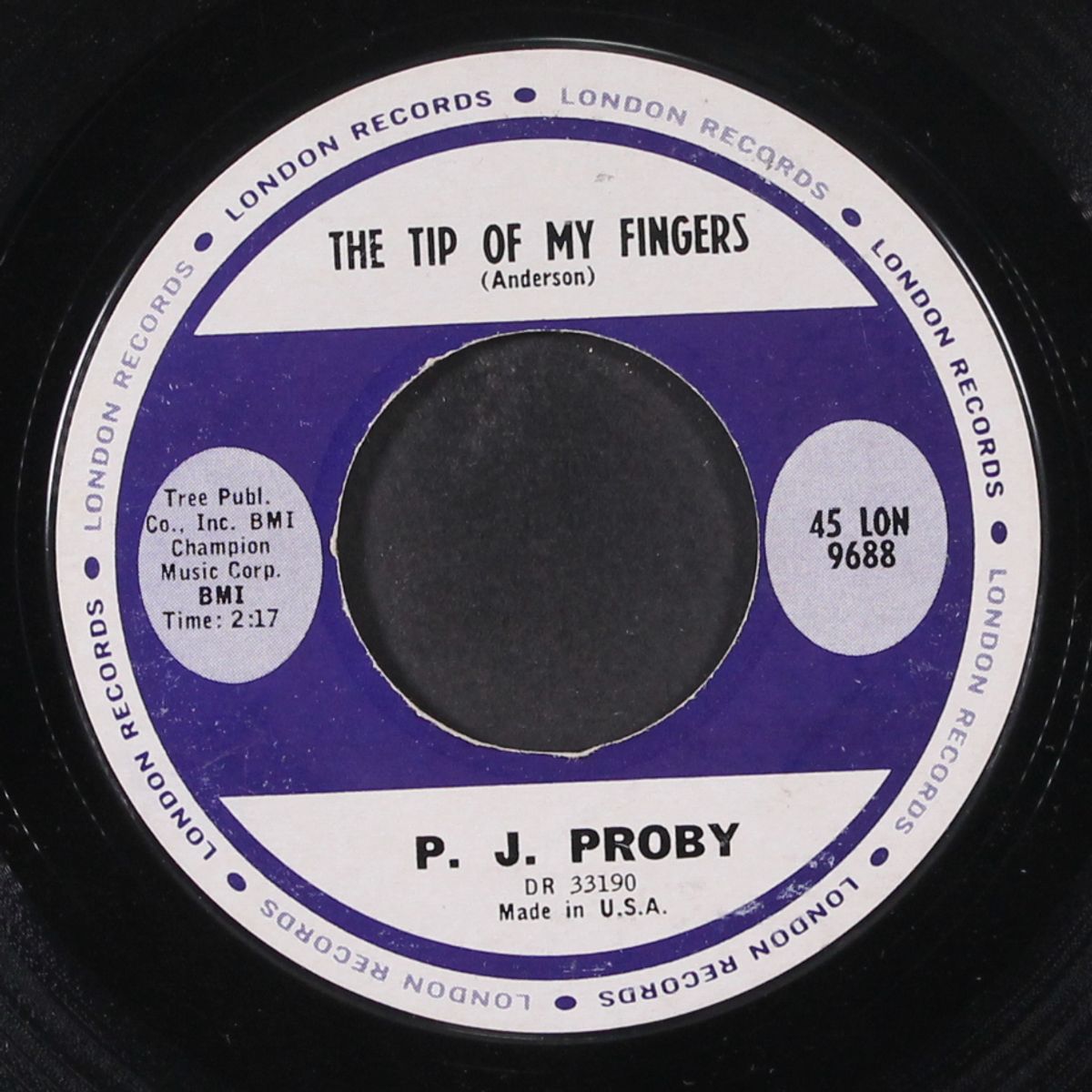 hold me / tip of my fingers by P.J. PROBY