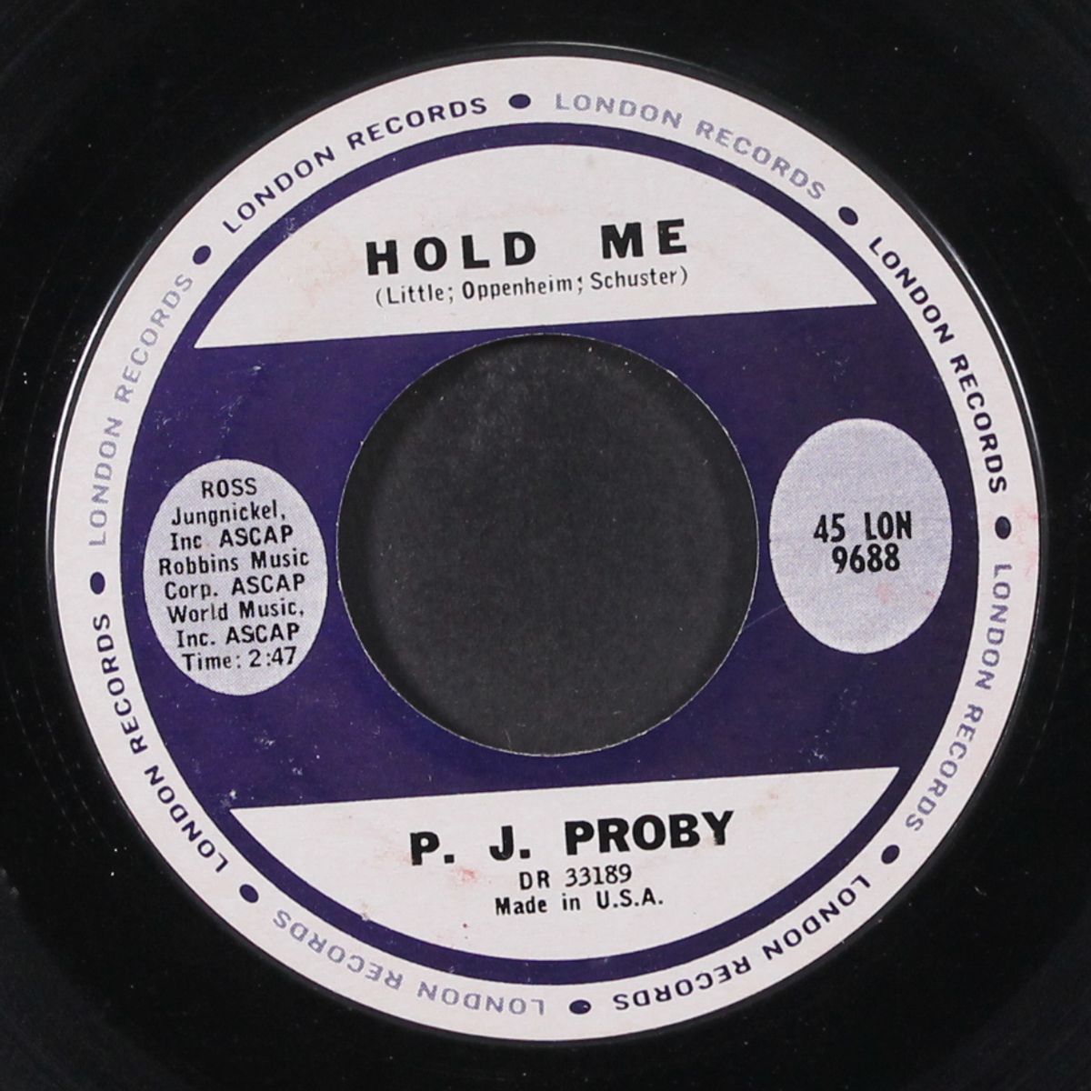hold me / tip of my fingers by P.J. PROBY