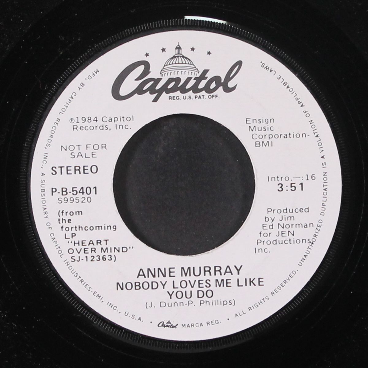 nobody loves me like you do by ANNE MURRAY