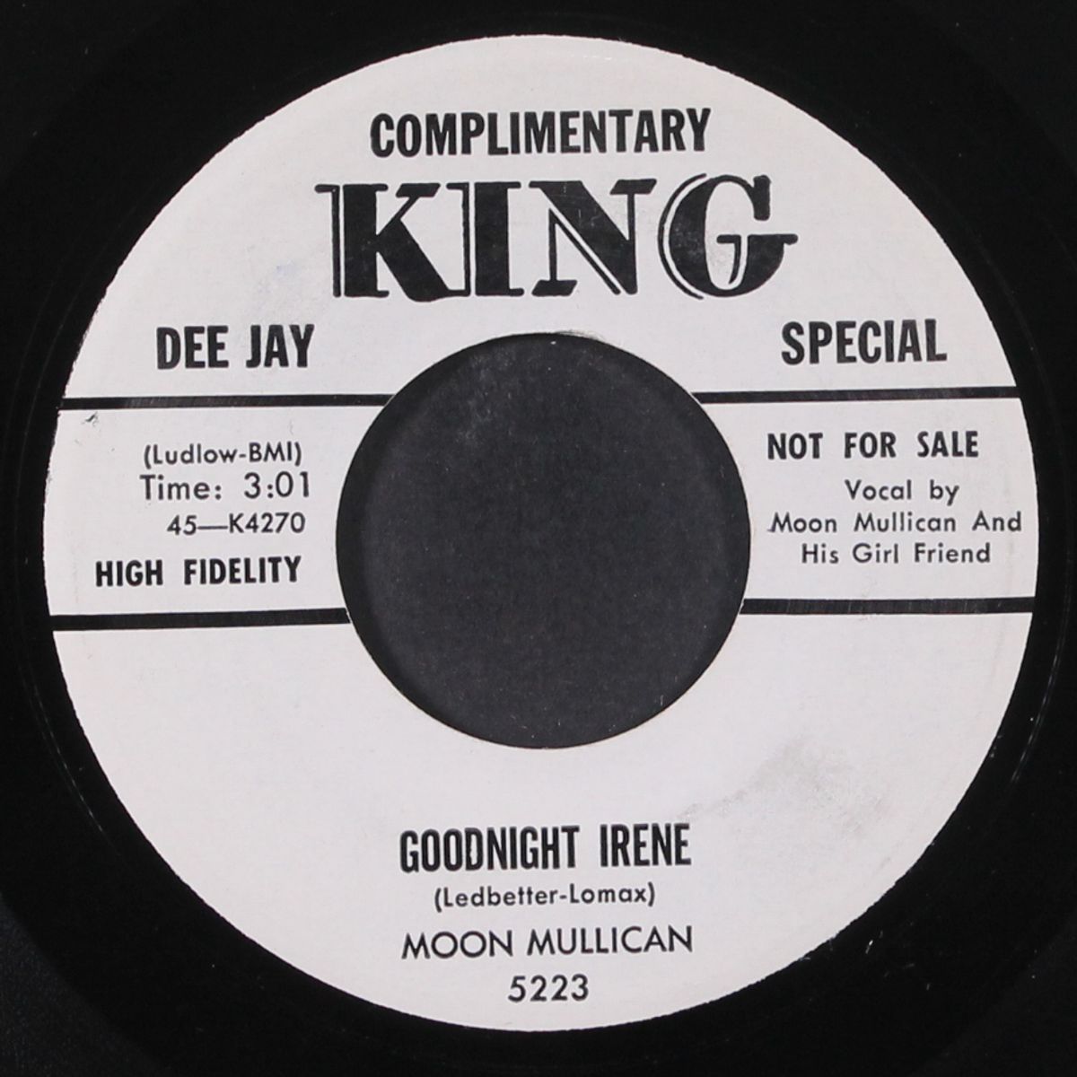 mona lisa / goodnight irene by MOON MULLICAN