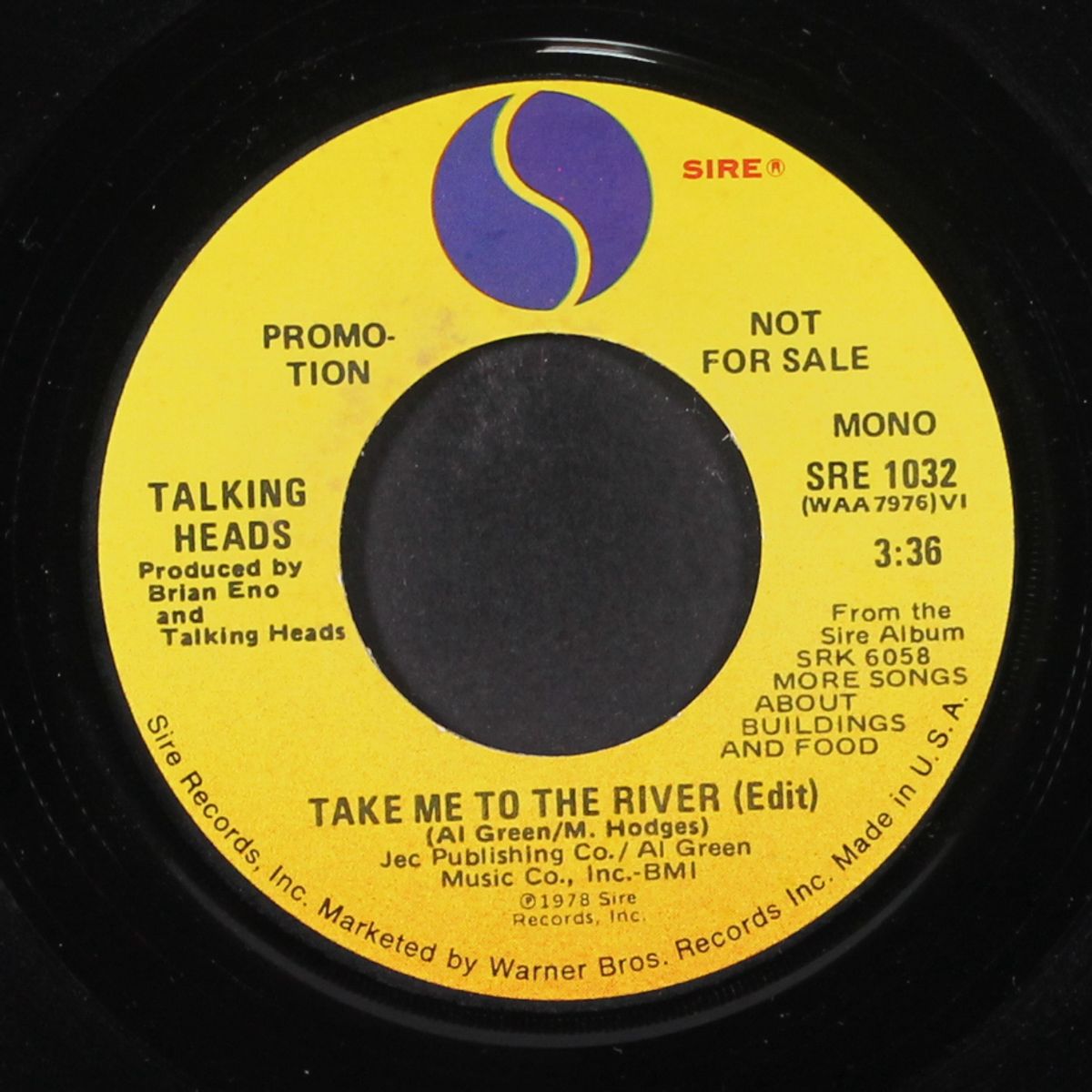 take me to the river by TALKING HEADS
