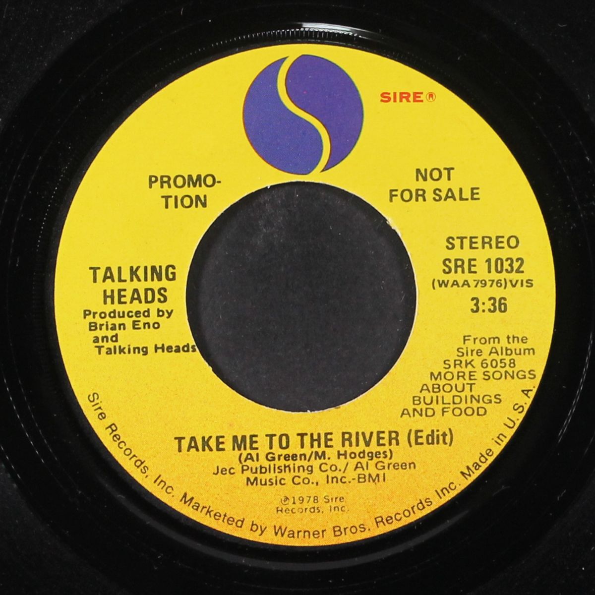 take me to the river by TALKING HEADS
