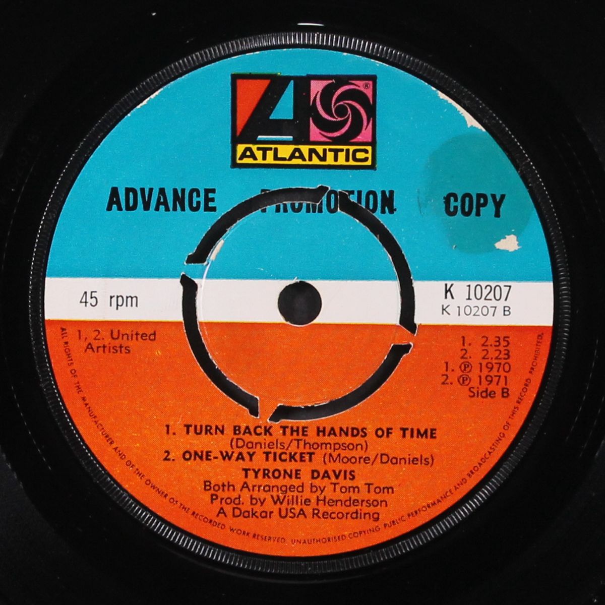 can i change my mind / +2 by TYRONE DAVIS