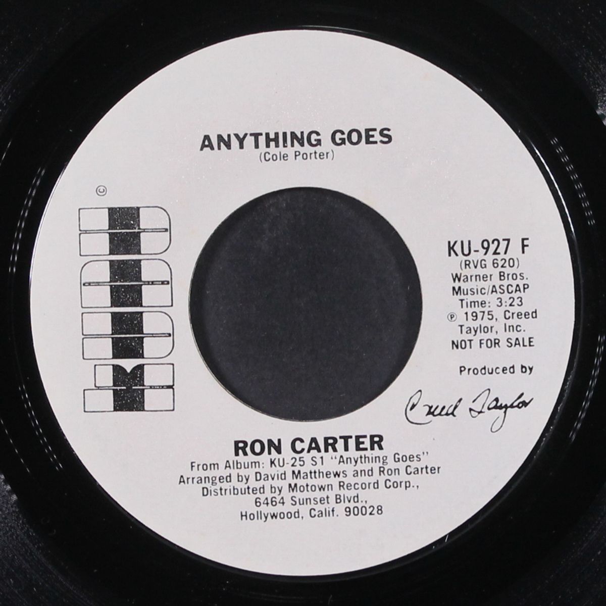 anything goes / big fro by RON CARTER