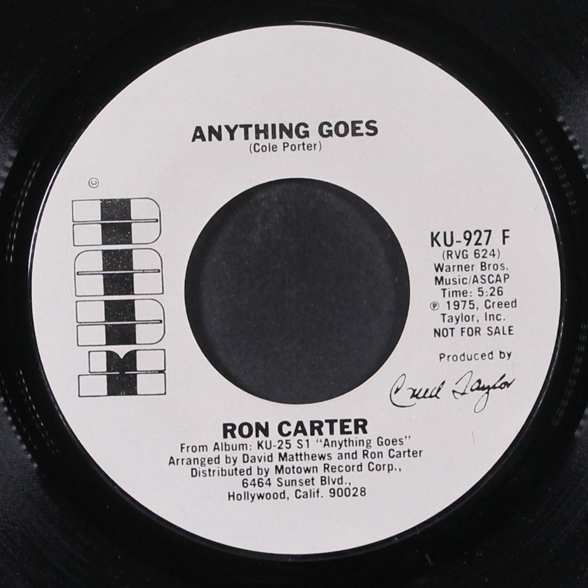 anything goes / big fro by RON CARTER