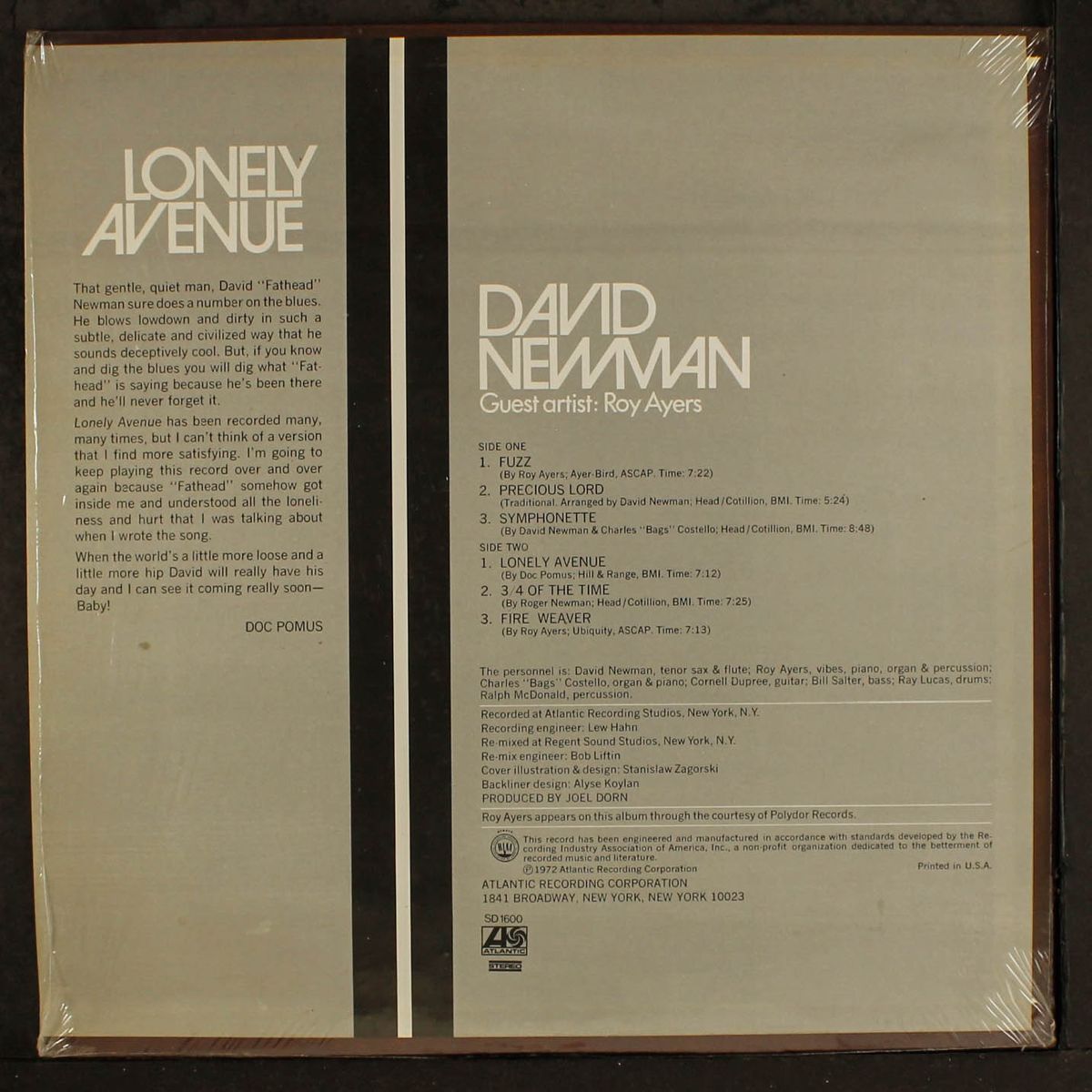 lonely avenue by DAVID NEWMAN