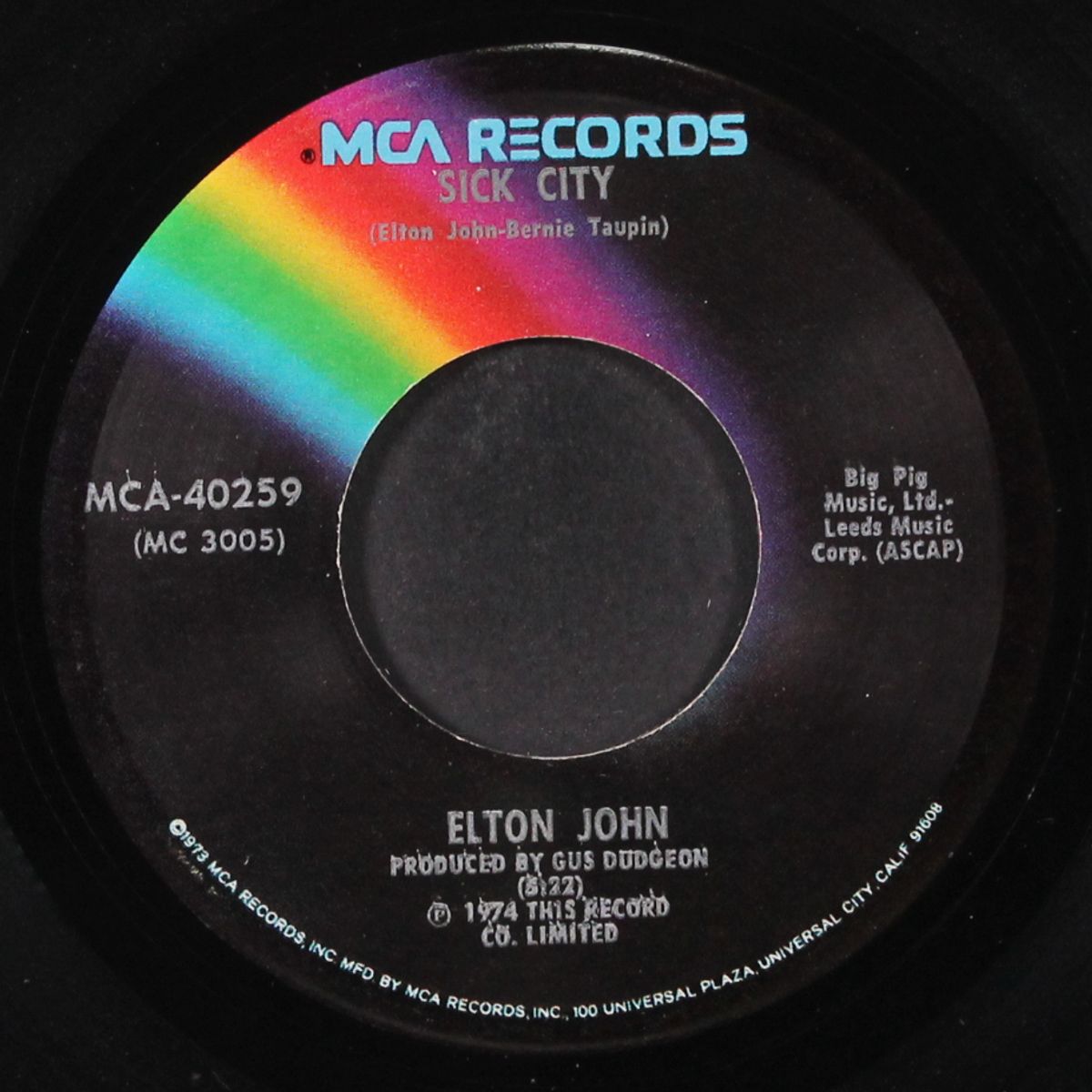 don't let the sun go down on me / sick city by ELTON JOHN