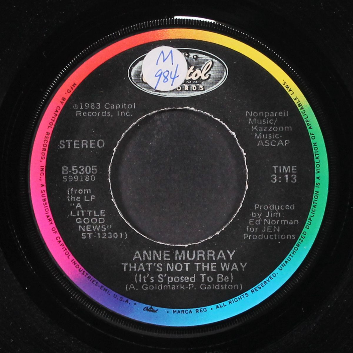 that's not the way by ANNE MURRAY